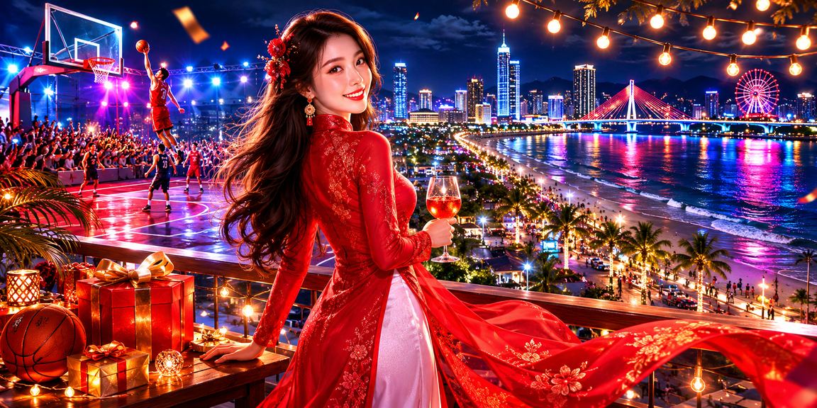 Người dùng Đà Nẵng theo dõi bóng rổ và thao tác ứng dụng trên điện thoại