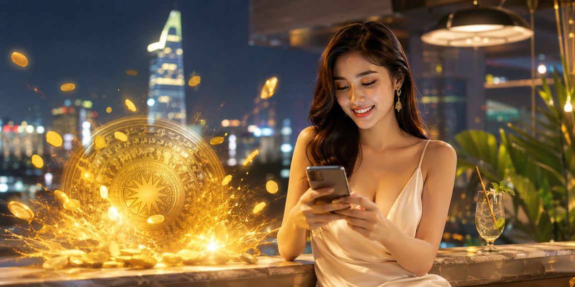 Người dùng tại TP Hồ Chí Minh mở trải nghiệm casino mobile trong ánh neon