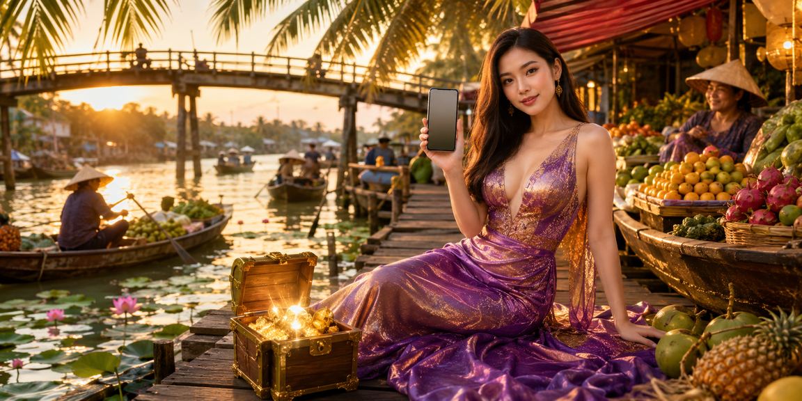 Người dùng vùng Mekong xem trò chơi casino trên thiết bị di động