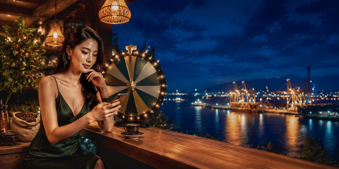 Không gian Vũng Tàu minh họa người dùng đọc đánh giá ưu đãi và may mắn